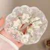 Laço de Cabelo de Renda Doce, Scrunchie de Luxo Estilo Coreano, Laço de Cabelo Extra-Grande para Coque, Corda de Cabelo para Rabo de Cavalo, Acessório de Cabelo
