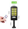 Luz de Calle Solar Cob Luz Fuerte Brillante Patio con Sensor de Control Remoto Iluminación Exterior Lámpara de Pared Luz Solar Pequeña