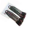 Cola de caballo con trenza pequeña para niños, cola de caballo de color, anillo para el cabello con cuerda de color, 12 coletas