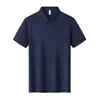 Camisas Polo Masculinas e Femininas de Alta Qualidade Verão 2026 Novo Estilo Simples e Versátil Seda de Gelo Gola Manga Curta Camisetas Casuais de Negócios