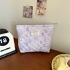 312282 Bolso de Cosméticos Nuevo Lindo y Suave de Otoño e Invierno para Mujer Acolchado de Gran Capacidad Portátil Bolso de Cosméticos