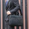 Maletín de Cuero Genuino para Hombre Bolso de Mano de Negocios de Gran Capacidad Bolsa para Computadora Bolsa Casual para Hombre Bolsa de Hombro Cruzada Moderna