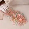 Bandas Elásticas Amigables con el Cabello de Bebé, Alta Elasticidad y Resistentes Gomas para el Cabello, Gomas Desechables para el Cabello de Niños, Accesorios para el Cabello Dopamina