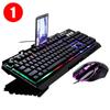 Persecución Leopardo G700 con Cable usb Metal Café Internet Ratón y Teclado Set Soporte para Laptop Teclado para Juegos Ratón