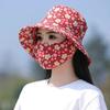 Sombrero Nuevo para Recolección de Té Sombrero Protector Solar Verano Secado Rápido Exterior Sombrero para el Sol Máscara Removible Protección Facial para Ciclismo Sombrero de Pescador