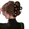 Pinza de Presión para el Cabello Estrella Diamante Flash Terciopelo Negro Pinza de Disco para el Cabello Pinza de Tiburón para el Cabello Pasador para la Parte Posterior de la Cabeza Pasador de Otoño e Invierno Accesorios para el Cabello