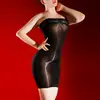 Falda sexy ajustada transparente brillante al aceite talla extra sin tirantes que se ajusta a la cadera ambiente sensual y ardiente lencería con atractivo sexual para mujer que no necesita quitarse
