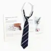 Corbata Azul Estilo Universitario jk Camisa Holgada Sin Golpes Accesorios Ropa Académica Rayada Japonesa Corbata de Lazo Mano Femenina Golpea Masculino dk