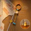 Nuevo llavero tejido a mano estilo chino estilo Xizang, artículo decorativo, cadena para teléfono, accesorio colgante para bolso semiacabado
