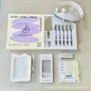 Juego de cubiertos de acero inoxidable para pastel caja de regalo suministros para fiesta de repostería juego de siete piezas de cubiertos y cucharas juego de vajilla de cumpleaños