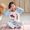 Pijama Feminino Novo para a Primavera de 2026 Manga Longa Calça Longa Conjunto Fino Kuromi Tamanhos Médio e Grande Roupa de Casa Infantil Venda por Atacado