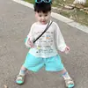 Camiseta de Verano para Niños Conjunto Infantil 2026 Nuevo Casual Holgado con Lunares Camisa Protectora Solar Top de Estilo Relajado para Bebé