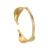 Popular Pulsera Geométrica Ancha de Acero Inoxidable Bañado en Oro de 18 Quilates para Mujer de Amazon Accesible en Instagram Lujo Joyería de Gama Alta que No se Desvanece