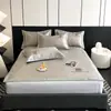 900D Lujo Accesible Jacquard Acondicionado por Aire Alfombra Suave Plegable Lavable a Máquina Clase A Transpirable Alfombra de Salud Verano Hogar Alfombra de Seda de Hielo 1.8