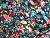 Tecido de cetim com estampa floral em estoque, tecido de seda para forro de traje Cheongsam, tecido para fita de cabelo.