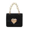 Bolso Pequeño de Cadena de Perlas Chanel para Mujer Bolso de Mano de Moda con Candado de Amor 2024 Nuevo