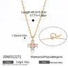 Wanxing Estilo Clásico Acero Inoxidable Oro 18K Zirconia Cruz Collar Lujo Ligero Nicho Joyería Transfronteriza Diseño Único