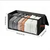 Caja de Almacenamiento Plegable de Venta Caliente Transfronteriza con Ventana Visible, Organizador de Ropa de Gran Capacidad, Caja de Almacenamiento de Tela para Armario de Dormitorio