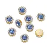 12mm Costurado à Mão Diamante Girassol Liga Strass Artesanal DIY Roupas Bolsa Pulseira Acessórios de Joia Material
