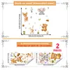 Pegatinas de Pared Personalizadas Transfronterizas con Elementos de Animales de Dibujos Animados para Sala de Estar, Dormitorio, Decoración de Pared de Fondo del Hogar, Pegatinas de Pared Autoadhesivas
