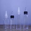 Botella de plástico transparente para mascotas, de 100 ml, cuadrada y puntiaguda, dispensadora de tinta, para pintura, de 50 ml