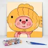 20*20 Pintura al Óleo Digital de Dibujos Animados de Anime Pintura Decorativa DIY para Colorear Hecha a Mano para Niños Stock Listo Pintura al Óleo Digital al por Mayor