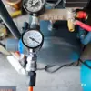 Compresor de Aire Pistola Pulverizadora Aerógrafo Válvula Reguladora de Presión Neumática Válvula de Ajuste de Presión de Aire Válvula Reductora de Presión Ajustable de Gas Manómetro de Presión de Aire