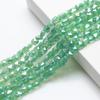 6mm porcelana Jade AB cor plana buraco quadrado pingente diy acessórios de jóias artesanais colar pulseira frisada material