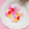 Resina artificial color caramelo tridimensional hielo grieta sensación amor accesorios DIY pendientes anillo joyería accesorios