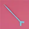 Rizador de Pestañas Pinza en Forma de Y Cepillo para Pestañas Tres en Uno Peine para Rizado de Pestañas Muñeca Herramienta de Belleza para Pestañas Postizas Palillo Peine en Y