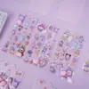 Adesivos 3D Anti-Estresse de Bumbum para Crianças, Adesivos 3D de Bolha de Desenho Animado, Adesivos de Animais Fofos, Adesivos de PP, Brinquedos de Aperto, Decorações para Celular