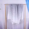 [Personalizado] Toalha de Banho com Franjas em Degradê Tecida Transfronteiriça Franjas Espessada Absorvente Adulto Casal Viagem Toalha de Praia