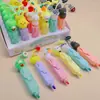 Nuevo Lindo Dibujo Animado Sanrio Silicona Mini 6 Colores Resaltador Alto Valor de Color Marcador de Color para Estudiante