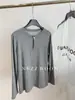 Camiseta de Manga Larga con Media Cremallera Estilo Coreano Relajado 68% Algodón de Cáñamo para Mujer, Camiseta Interior Casual Holgada, Top Otoño 2025