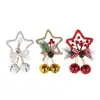 Navidad estrella de cinco puntas campana accesorios colgante árbol de Navidad diy lazo colgante carillón de viento ventana accesorios al por mayor