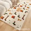 Alfombra de Piso de Imitación Cachemir Amigable con la Piel de Cachorro Linda de Dibujos Animados Sin Lavado Cómoda y Suave para Dormitorio Decoración de Mesita de Noche Alfombra de Piso Fácil de Cuidar