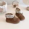 Botas de Algodão para Meninas Botas Infantis Inverno Novo Estilo 2026 Bebê Pequeno Duas Algodões Sola Macia Sapatos Infantis Sapatos Antiderrapantes