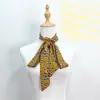 Estilo Ins 190cm Estampado de Leopardo Delgado de Gama Alta Bufanda Corbata Pequeña para Mujer, Goma para el Cabello, Cinturón, Envoltura para Bolso