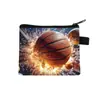 2025 Nueva Cartera de Monedas de Fútbol Estampado de Dibujos Animados Tarjetero Infantil Bolso de Almacenamiento Portátil de Moda para Hombres Bolsa Transfronteriza Caliente