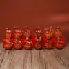 Adornos tallados de ébano, Ratón, Vaca, Tigre, Conejo, Dragón, Serpiente, Caballo, Oveja, Gallo, Mono, Perro, Cerdo, Lingote, Doce Signos del Zodíaco, un Conjunto de Artesanías
