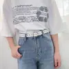 Cinto estudante feminino estilo coreano combina com tudo amor furo cheio moda personalidade celebridade da internet mesmo estilo cinto jeans feminino ins