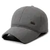 Gorra de béisbol de punto de lana gruesa cálida con protección para las orejas, estilo masculino, sombrero de algodón, gorra de pico para ciclismo al aire libre, transfronteriza, casual, para mediana edad y ancianos