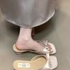 Sandalias de Tacón Bajo, Tacones Altos, Sandalias Retro de Punta Cuadrada con Una Tira para Mujer, Tacones Gruesos que No Cansan los Pies, Nuevos Estilos de Verano y Otoño 2025