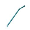 Canudo de Vidro Espiral Único Reutilizável Colorido de Vidro de Alto Borossilicato para Leite Cotovelo Resistente ao Calor e Ecológico