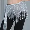 Nueva Borla Cifrada Brillante Lentejuela Borla Falda de Cadera Falda Street Dance Danza de Jazz Rendimiento Bufanda de Cintura Versátil Cinturón
