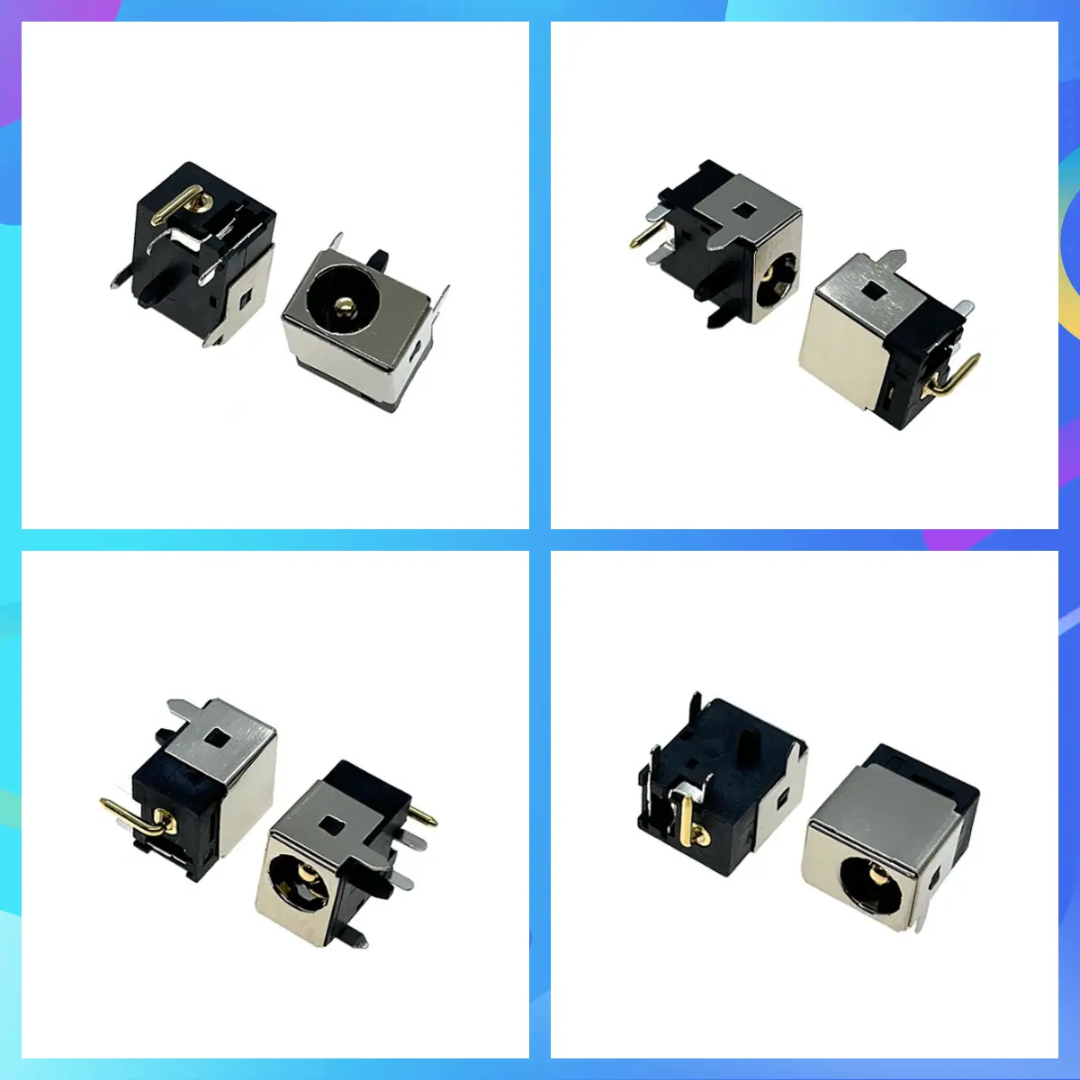 DC插座DC-044-02镀金一体针