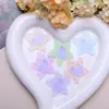 Novo Patch Colorido de Estrela de Cinco Pontas em Acrílico Estampado para Acessórios de Cabelo DIY, Presilha Lateral, Ímã de Geladeira, Capa de Celular
