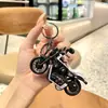 Nova chaveiro criativo de mini moto carro pingente de desenho animado requintado para mochila de meninos enfeites presente atacado
