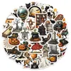 50 Piezas de Pegatinas de Graffiti de Halloween Aterradoras, Pegatinas Decorativas Impermeables para Botellas de Agua, Pegatinas Creativas para Fiestas de Halloween
