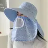 Sombrero de Sol para Ciclismo de Ala Ancha Grande para Mujer Venta al por Mayor Sombrero de Mujer Sombrero de Pescador Moda de Verano para Exteriores Primavera y Verano